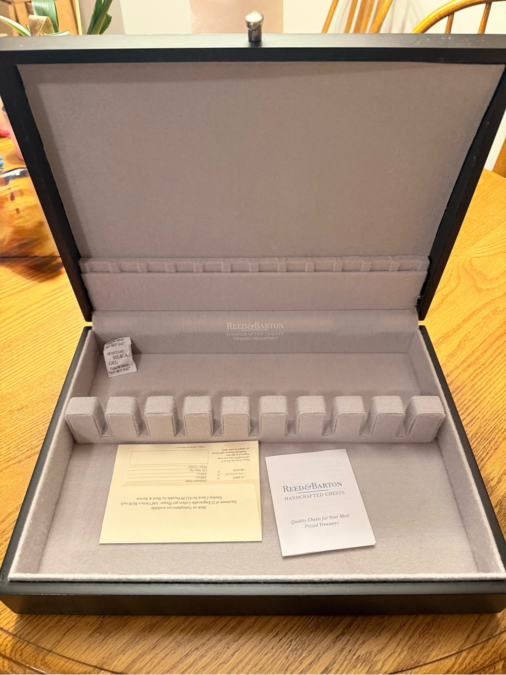 Reed & Barton Handcrafted Silverware Chest
